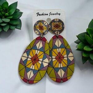 Women’s Boho Multi Colored Lightweight Dangle Earrings